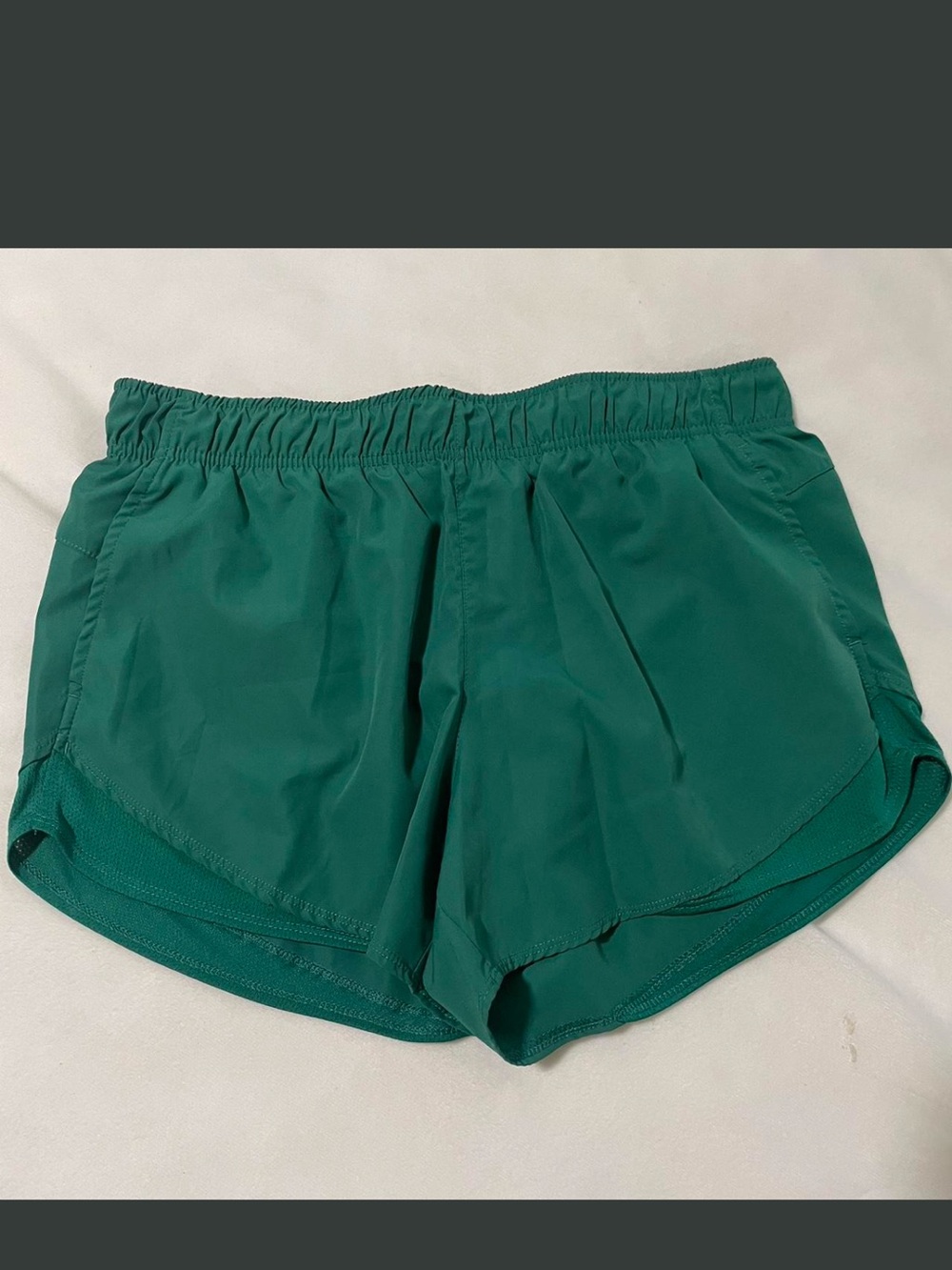 Women's Green Athletic Running Shorts